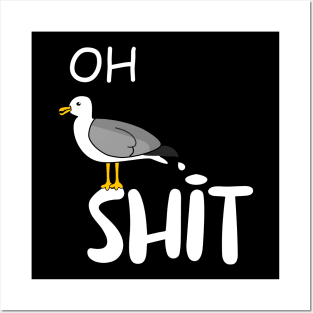 Seagull - Seagullshit - funny motif Posters and Art